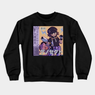 Vaporwave anime aesthetic bug steel mon Crewneck Sweatshirt